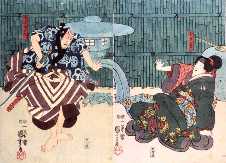 原画　アビニョンの村の窓辺のタロピョン Kuniyoshi Project